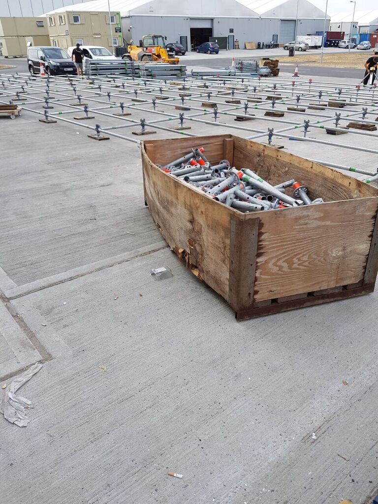 EM_Structures's tweet photo. In a galaxy far far away... Vantage was building a marquee substructure for a well known film studio...#BuildingEvents #Layher_UK #eventprofs @EventNewsBlog https://t.co/92vlWQzmJd