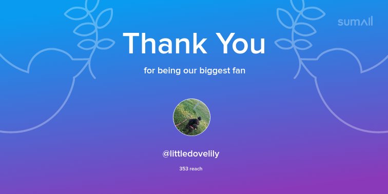 Our biggest fans this week: <a href="/littledovelily/">🤗🇨🇦🐾✌️…ᘛ⁐̤ᕐᐷ♥️ 🐩🐕✂️</a>. Thank you! via sumall.com/thankyou?utm_s…