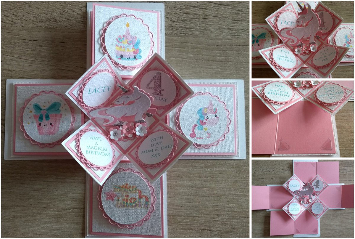 Paper__Chic's tweet image. Baby exploding box turned into a Unicorn exploding box, I think this turned out well :)
#unicorn #explodingbox #keepsake #fantasy #UKSmallBiz #ATSocialMedia