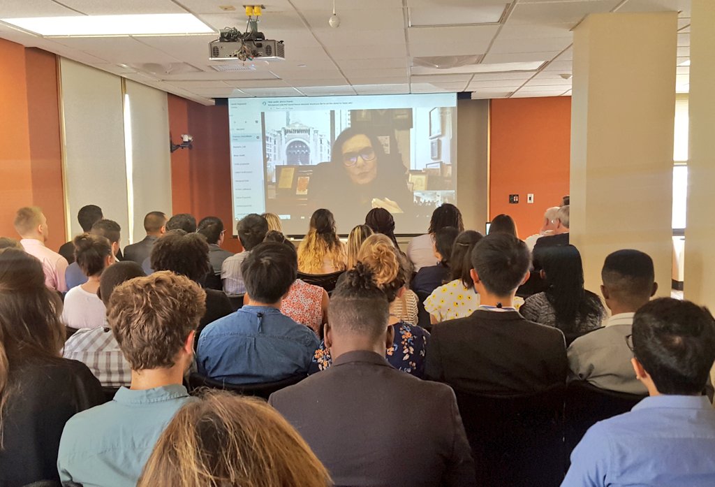 PittStudents's tweet photo. This morning @ToServeIsToLive joins the 2018 @HesselbeinGLA Delegates and shares encouragement and inspiration about leadership and life! #Hesselbein2018 https://t.co/bd1Jao4VBX