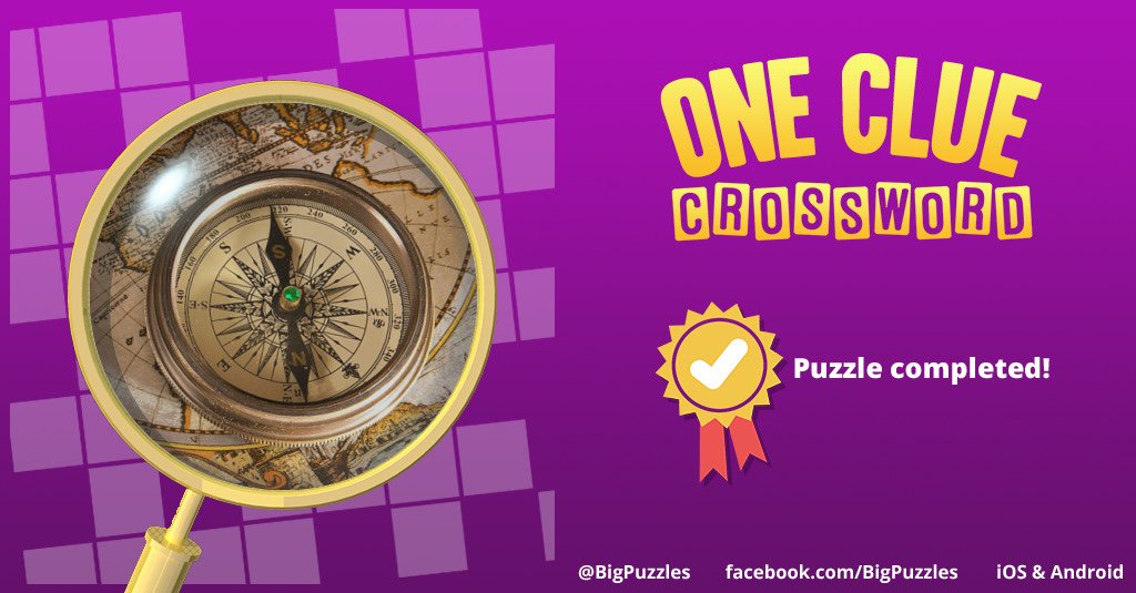 87Geeman's tweet image. I completed a puzzle in One Clue Crossword. Play now for free!
onecluecrossword.com #OneClueCrossword