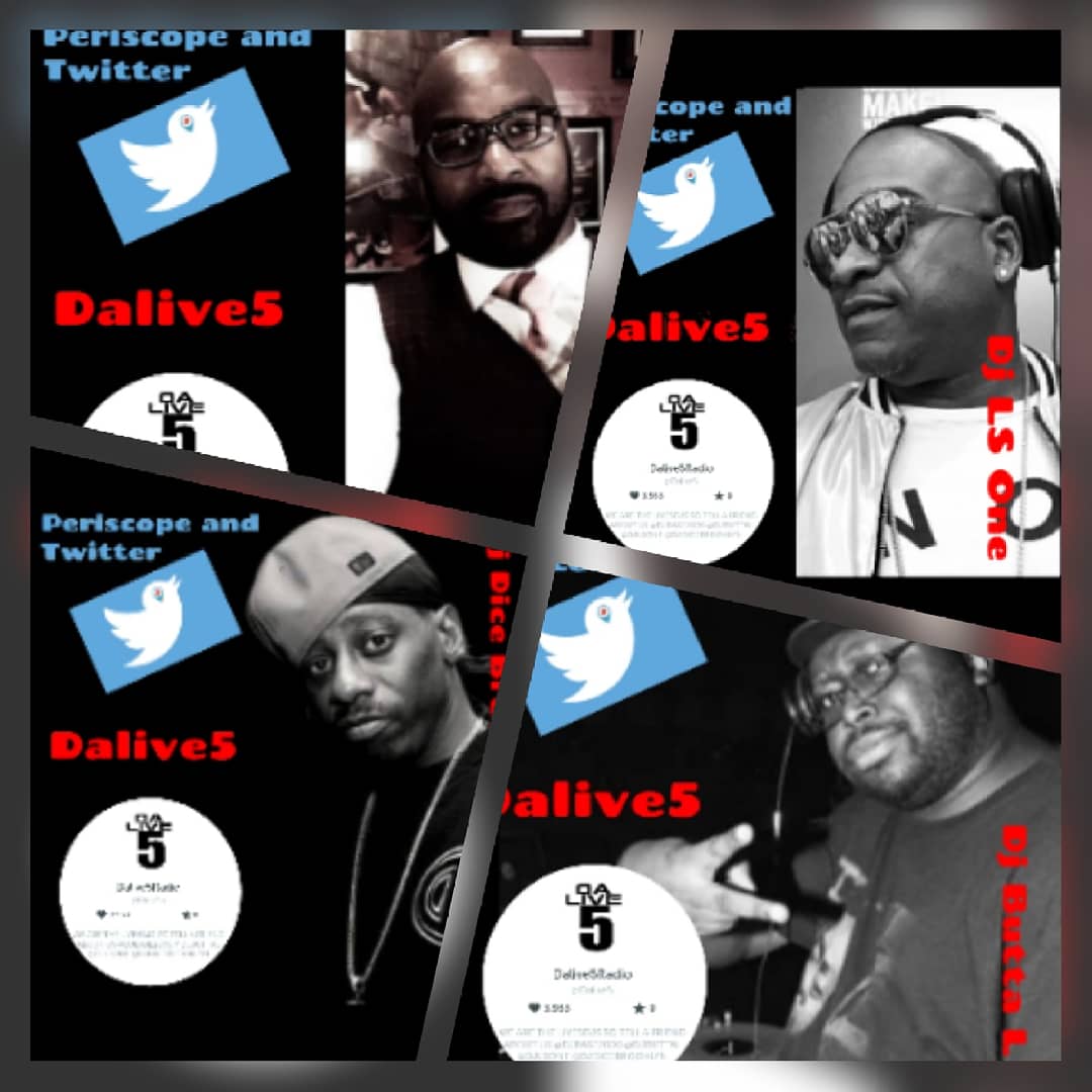 ESesuuu's tweet photo. ➡️Dalive5 ⬅️ on Periscope and Twitter
.
@djdicebrooklyn ➡️➡️ @djdice3006
@djbase2000 ➡️➡️ @djbase2000
@dj_butta_l ➡️➡️ @ButtaL
@djlsone  ➡️➡️ @DJLSONE
.
.
#HIPHOP #RnB #music #goodmusic #live #DJ #djs #dalive5 #live5family https://t.co/bx0rG218rf