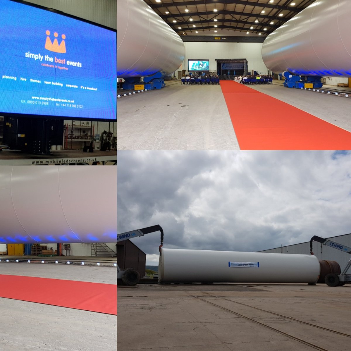 simplythebesttm's tweet photo. A red carpet VIP Event for our Clients @CSwindUK.
.
.
#mullofkintyre #campbeltown #cswind #windturbines #eventprof #corporateevents #welovescotland #Machrihanish #Argyll #teamjono https://t.co/YkDMRqZd1j