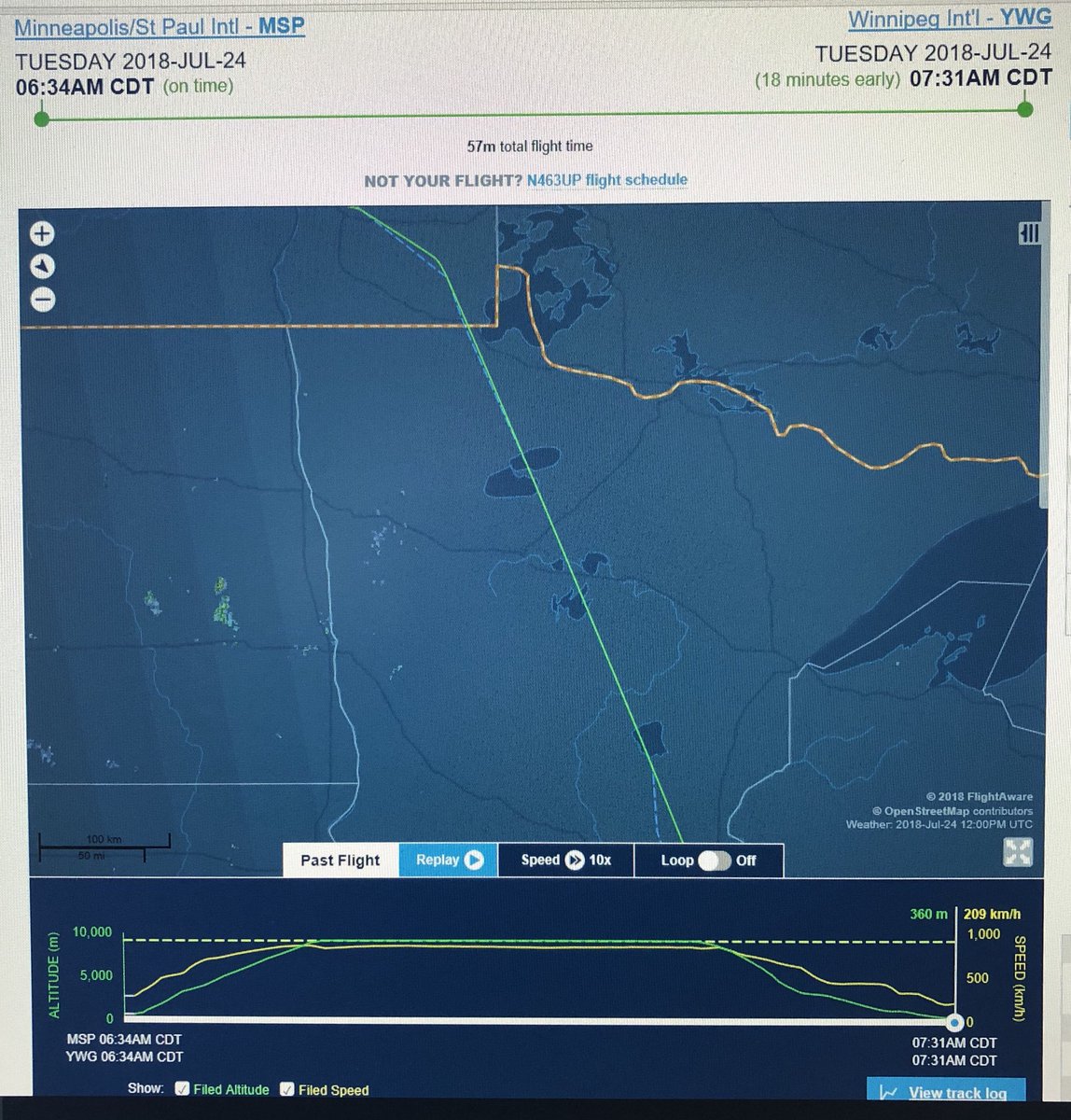 RoderLorne's tweet image. Look what is out my office window today.  😀. UPS has just arrived from Minneapolis (MSP) with their Boeing 757-24APF aircraft. @mbaerospace @HistoryoFlight @YWGairport They stopped making the Boeing 757-200 in Oct 2005, after 913 were built.
