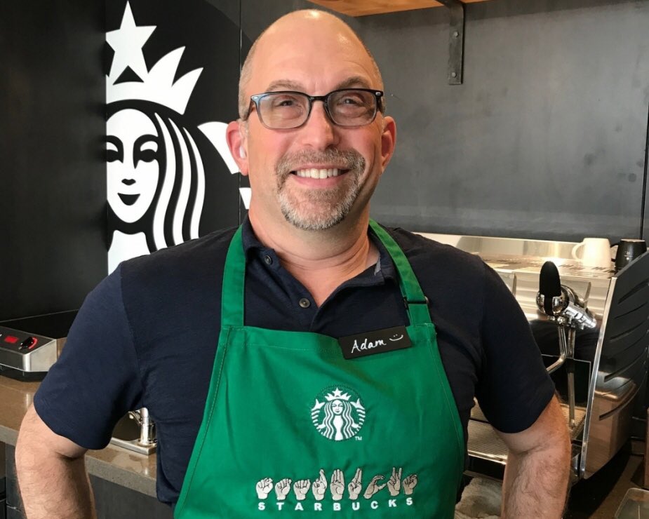 The_GoodNetwork's tweet photo. Starbucks announced that it will open a first-of-its-kind “signing store” staffed by employees proficient in American Sign Language! #TheGoodNetwork https://t.co/iUVGY7EArl