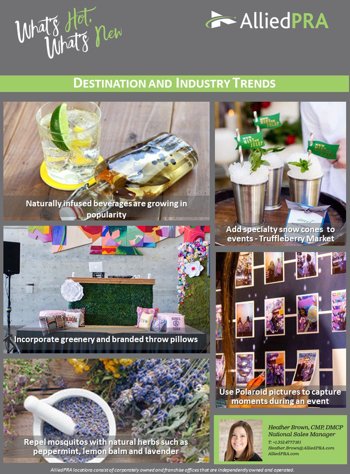 PRA_Chicago's tweet photo. Take a look at this week's #TuesdayTrends featuring tips & tricks for industry events! #eventprofs #ChicagoDMC https://t.co/sjT2svmmKQ