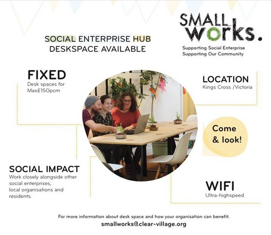 SmallWorks_'s tweet image. Become a Small Works Member! - Desk space for - #SocEnt #charies #Socialimpact #kingscross #Westminster