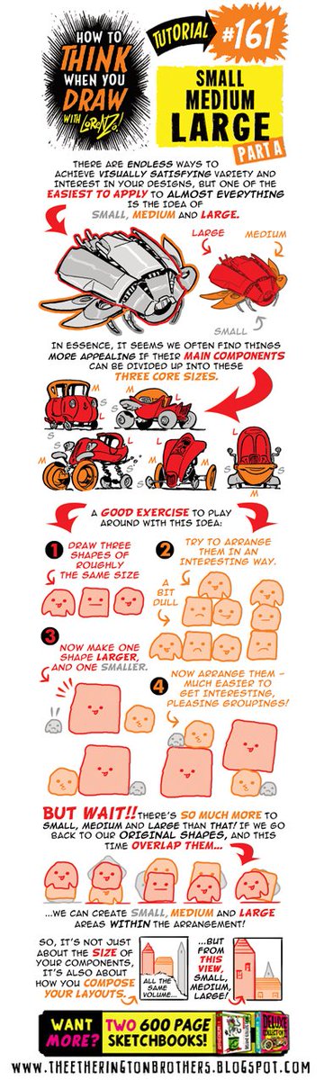 game_metrics's tweet photo. How to THINK when you draw SMALL, MEDIUM &amp;, LARGE https://t.co/Tovr1sIwhV #Tutorial #HowTo #drawing #gamedev #indiedev https://t.co/O1x9MbjDKx