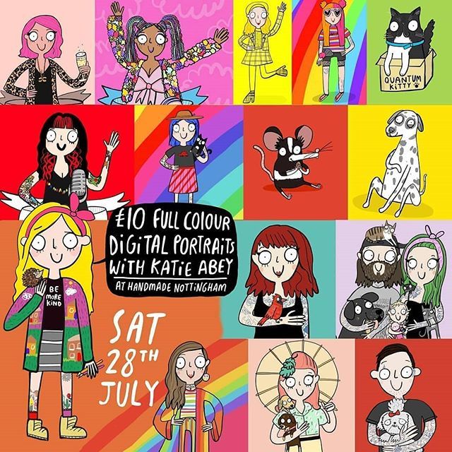 StJamesIndies's tweet photo. Head to @handmadenotts this Saturday where @katieabey is doing digital portraits all day!
.
.
.
#katieabey #liveportraits #portraits #digitalportraits #loveislove #nottinghampride #pride #supportindie #supportthemakers #supportlocal #shoppingwithsoul #sa… https://t.co/E7azHhzBEW https://t.co/uBLhhBOSR5
