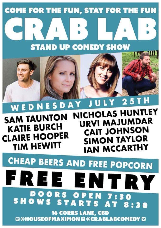 WhySoFew's tweet photo. 9 spots - 4 Women π #DiversityIsPossible #Melbourne #Comedy #WhereAreTheWomen #AustralianComedy #CrabLab https://t.co/7hxnGcJvWv