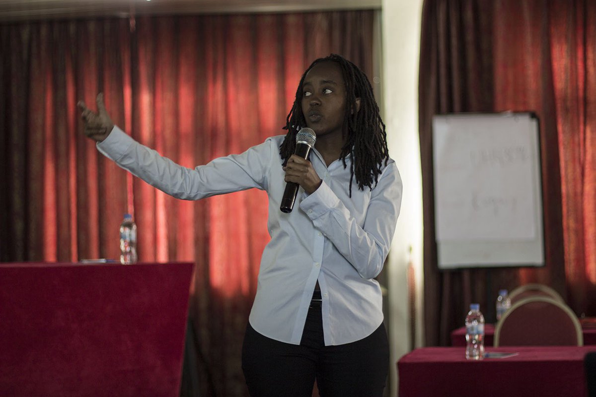 UNDP_Rwanda's tweet photo. Winners from the previous #hackthon are demonstrating API and systems developped for climate data using #IoT. Starting to test the fruits of the #Hackathon4Climate. @MeteoRwanda @reinaotsuka https://t.co/is4WeTsjWe