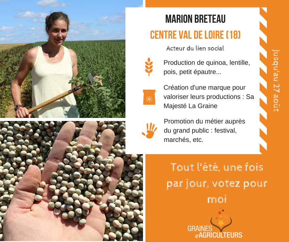 GrainesAgri's tweet photo. Découvrez le projet de Marion Breteau et tout l'été, votez pour la soutenir ! 🌻🌾👩🏼‍🌾☀️

▶️ https://t.co/MiRXjflOdA 

cc @SaMajesteGraine https://t.co/frfsAx4j1M