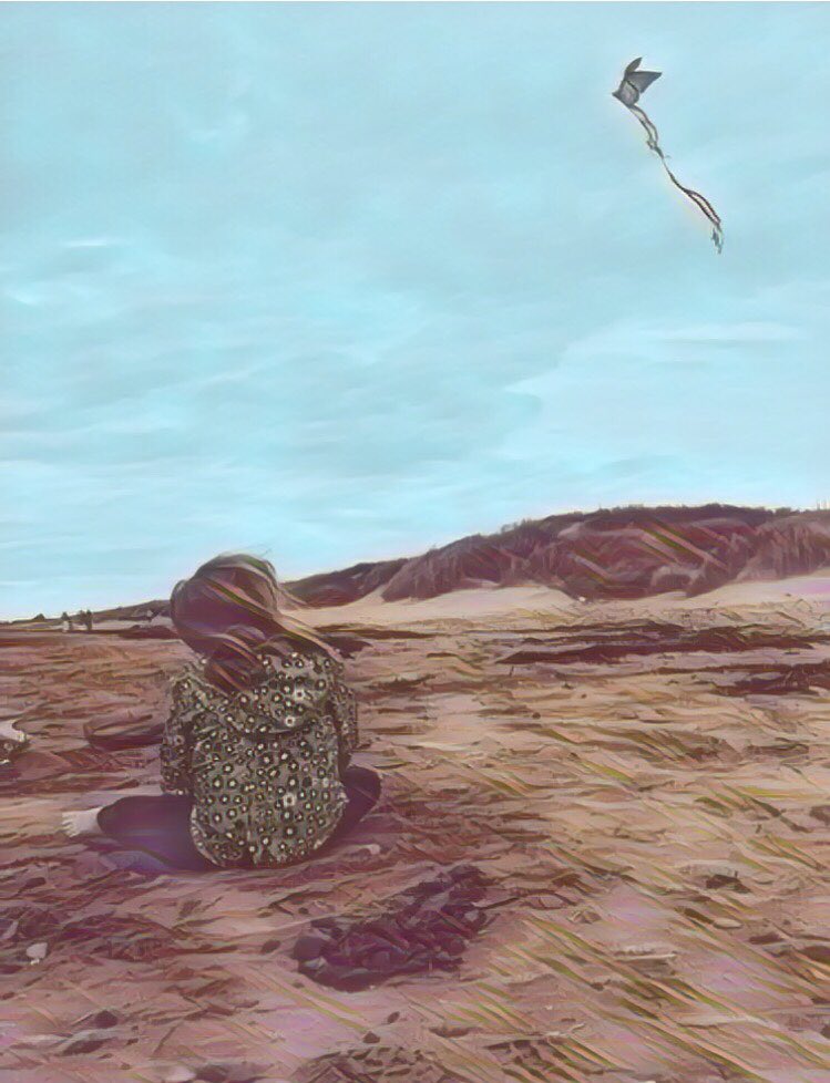 Bowden216's tweet photo. Being a Autism parent is hard...very hard but there are moments when all these fears fade and the beauty and calm take over... this pic is of my daughter on a beach watching the kite, just looking at it gives me sense of hope! #AutismAwareness #autism #AutismParent #Beautiful https://t.co/8N0A6Holxv