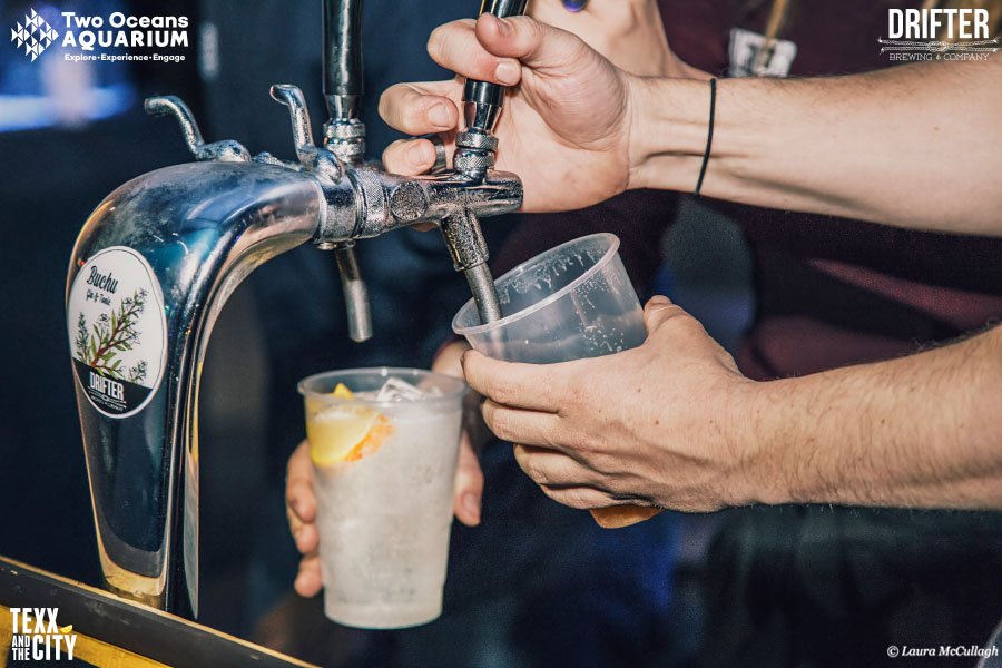 Reminder to get your tasty welcome beverage tomorrow at #AfterDarksA upon arrival at <a href="/DrifterBrewing/">Drifter Brewing Company</a>'s stand located in front of the Predator Exhibit. 😎🎉🦈