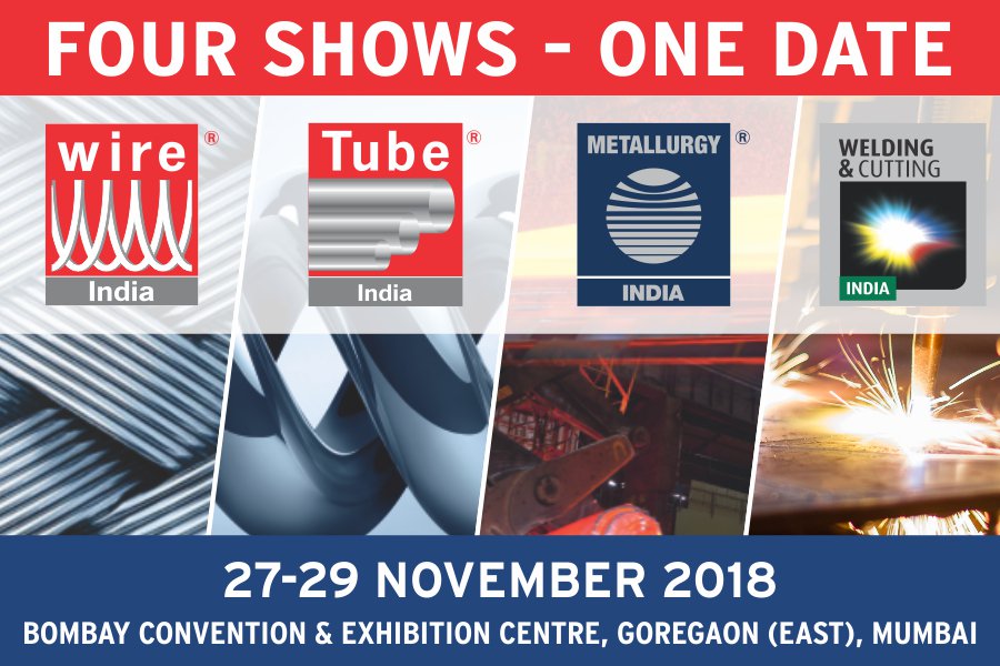 IndiaWelding's tweet photo. INDIA BIGGEST PLATFORM FOR METAL FAIRS

#Bombay #Convention #Exhibition #Centre #Goregaon #Mumbai #International #Trade #Fair #India #Essen #Welding #Cutting #Wire #Tube #Metallargy
Website: https://t.co/rjOoY6z8ee https://t.co/oZbr1puWI8