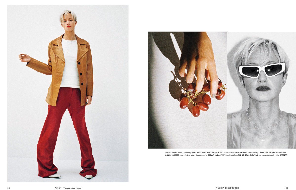 ANDREA RISEBOROUGH X PYLOT
Photography: #KiraBunse
Interview: <a href="/billiejdporter/">Billie JD Porter</a> 
Styling: <a href="/PattiVillirillo/">Patricia Villirillo</a>
Makeup: #DeleOlo
Hair: #HiroshiMatsushita
#AndreaRiseborough #timesup #PYLOT