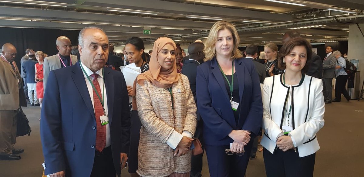 خلال لقائي مع وزيرة الدولة للتنمية الدولية البريطانية (بيني موردنت) ، ووزيرة تنمية المجتمع في دولة الامارات العربية المتحدة (معالي حصة بنت عيسى بو حميد) على هامش القمة العالمية لذوي الإعاقة ، التي تبدأ أعمالها اليوم في العاصمة البريطانية لندن  #DisabilitySummit #الاردن
