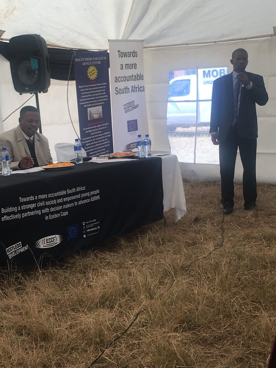 “When you see Department of Health, Social Development and Social Development, CSOs and NGOs you should know that you are seeing one person, one who’s duty is to safeguard young people” Mr Nonkonela, Department of Edication-Alfred Ndzo
<a href="/Restless_SA/">Restless_SA</a> 

#YouthLeadership
#Coalitions