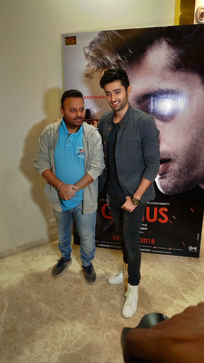 In Pictures: @iutkarsharma, @quaintrelle_ish, @Anilsharma_dir, #KamalMukut, @DeepakMukut and others at the #GeniusTrailer launch. #Genius

@Nawazuddin_S @SohamRockstrEnt @genius_themovie #AnilSharmaProductions #KCSharma