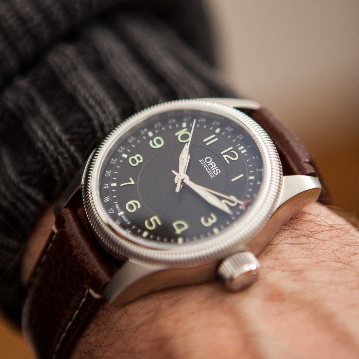 Oris big crown clearance 1938