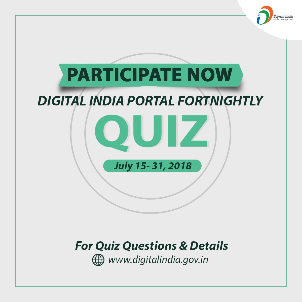 #QuizAlert |  Visit the official website for quiz questions and related details : digitalindia.gov.in/active-quiz 

*This is a participatory only quiz.*
#DigitalIndiaQuiz #DigitalIndia #ParticipateNow