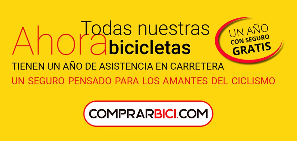 comprarbici's tweet photo. 🚲 ¡Asistencia en carretera todo un año gratis con nuestras bicicletas!

▪Reparación en el lugar de la avería.
▪Seguro de responsabilidad civil de hasta 30 mil € incluido.
▪Trasladamos la bicicleta a tu taller de confianza.

ℹ Coberturas y condiciones https://t.co/Q5VPChnbfR https://t.co/O7xxDB5pQU