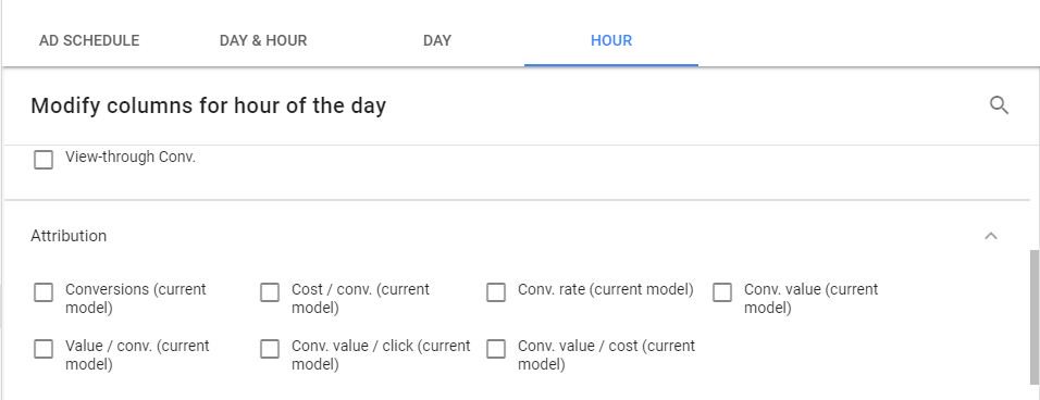DMPro3's tweet photo. Good Afternoon All - NEED A HELP
In Ad Scheduling section in @adwords, i am trying to modify the column by adding Total Spend &amp; Total conversions.
But instead of Total Conversions, i find "conversions - (current model)" under Attribution. Is it same or different?@googlepartners https://t.co/VNI5r33DX7