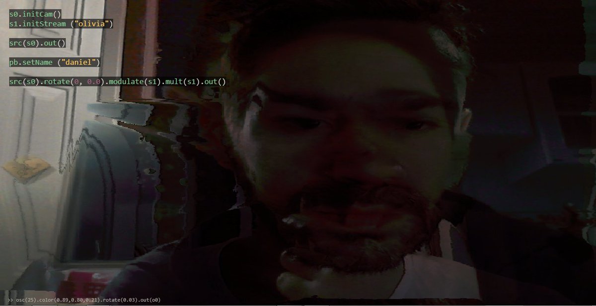 dannyblueboy's tweet image. #hydra networked livecoding experiments _ environment by @_ojack_ with @lisa_parra #networkedperformance #intersections research for @FAVfestival favoriten-festival.de/project/hydra