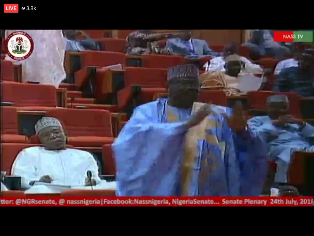 OfficialPDPNig's tweet photo. Breaking News! Despite the intimidation, harrasment and roadblocks by the @MBuhari led @OfficialAPCNg FG, the @NGRSenate is currently sitting and 16 Senators from the ruling @OfficialAPCNg has defected to the @OfficialPDPNig on the floor of the Senate. Congratulations! https://t.co/TDLC7UlHsx