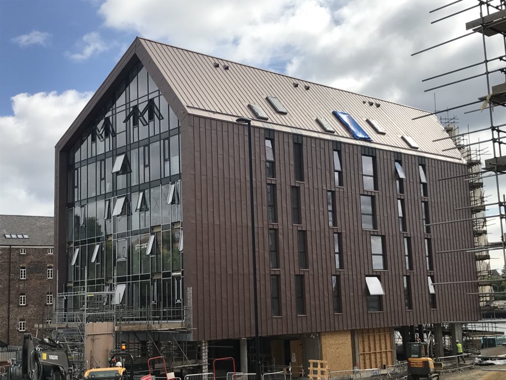 IC_PeteJ's tweet photo. Building One of Smokehouses looking fantastic at @SmithsDock for @urban_splash @placesforpeople @IdentityConsult #homestraight #northtyneside https://t.co/eIhBxUI1C0