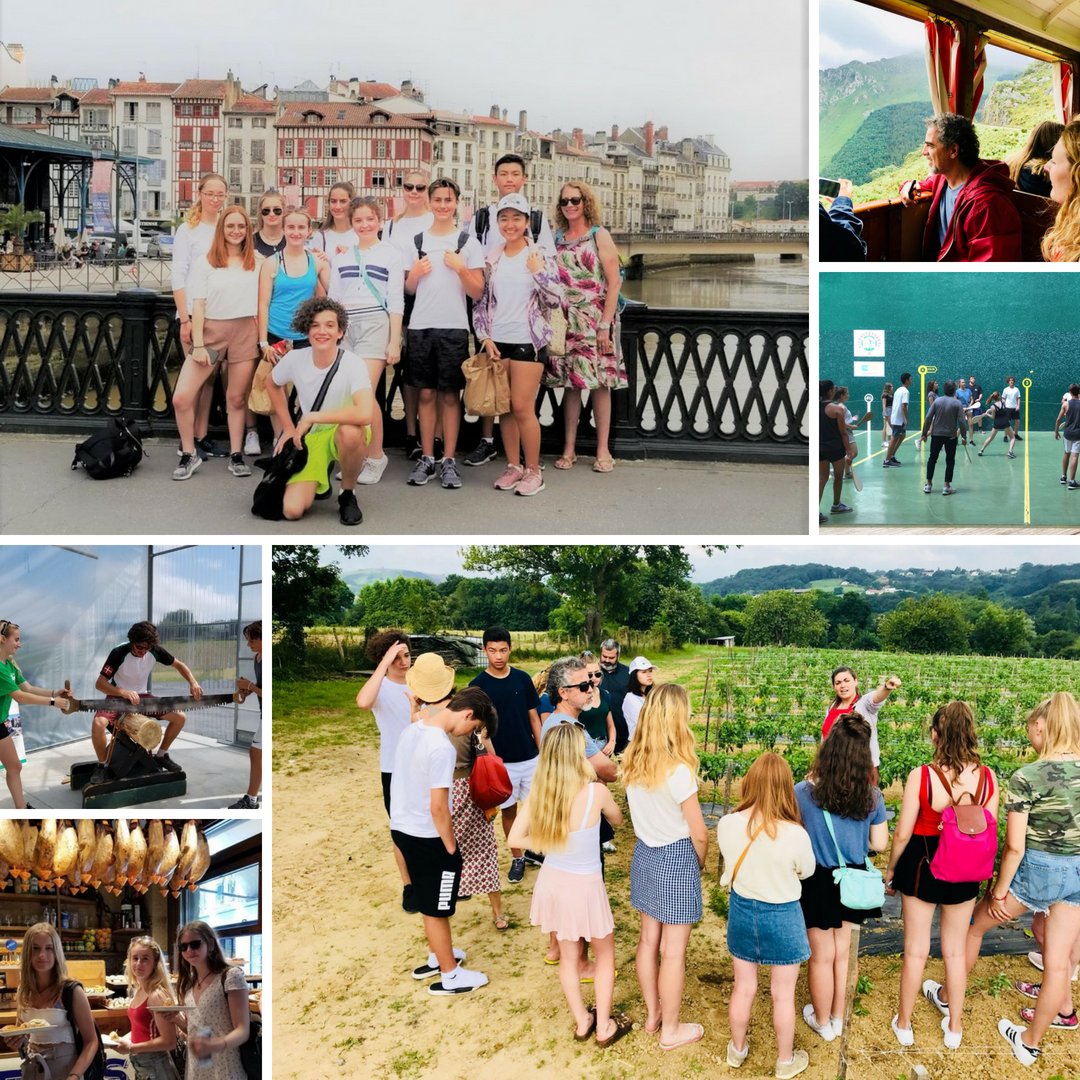 EspritBasque's tweet photo. 8 journées différentes pour ces jeunes Canadiens afin de découvrir notre beau Pays Basque et ses alentours. Une belle 1ère expérience ! 
#paysbasque #cotebasque #euskadi #euskalherria #basquecountry #basquetradition #séjourloisir #sejourgroupe #sejoursurmesure #espritbasque https://t.co/K2YHVi3YnH