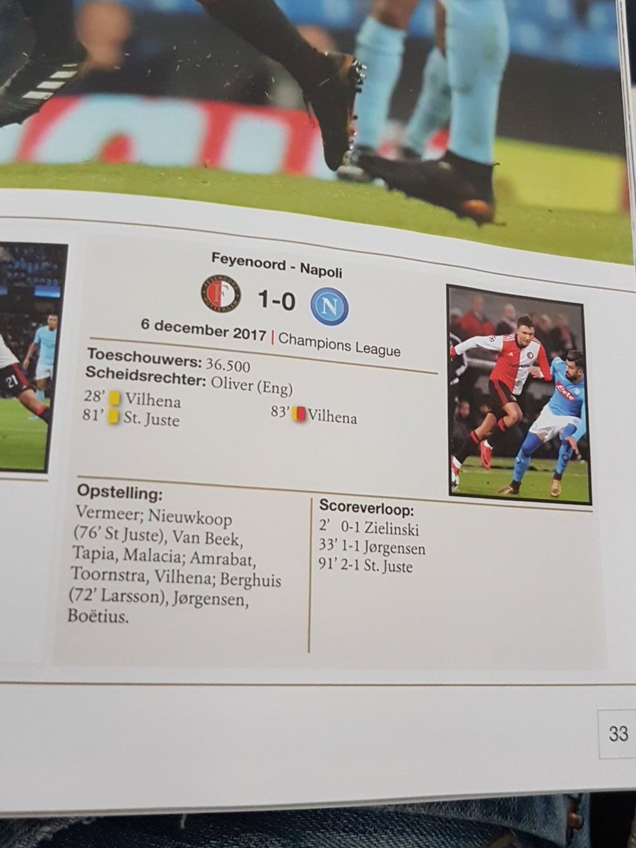 Klein foutje in het jaaroverzicht magazine van Feyenoord seizoen 2017-18. <a href="/Feyenoord/">Feyenoord Rotterdam</a> #Feyenoord