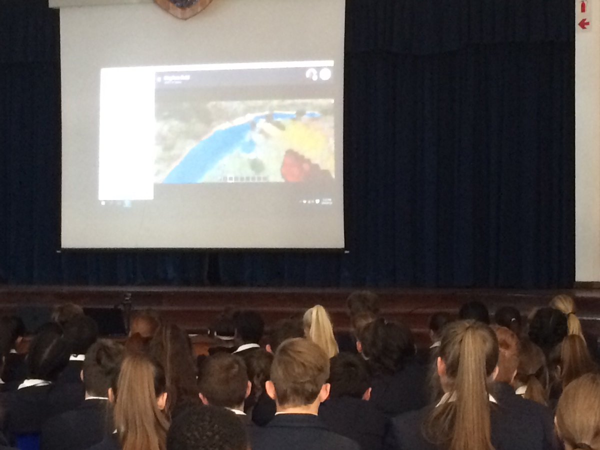 #skypeintheclassroom #microsoftedu minecraft. Stephen Reid Skype in the classroom with grade 8 cohort from Hillcrest High school for LO 4 week gamification pilot project