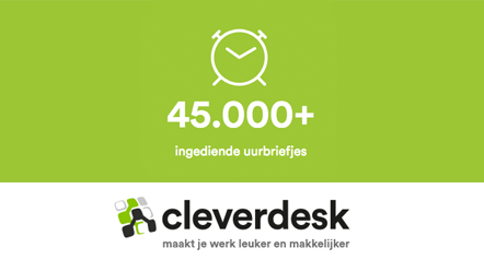 idee101's tweet photo. #Cleverdesk wordt intensief gebruikt door onze klanten: Er zijn meer dan 45.000 #uurbriefjes ingediend! https://t.co/zyi1YygcfF 
#gww #software #it #stroomlijnen https://t.co/m4QuD5NJdH