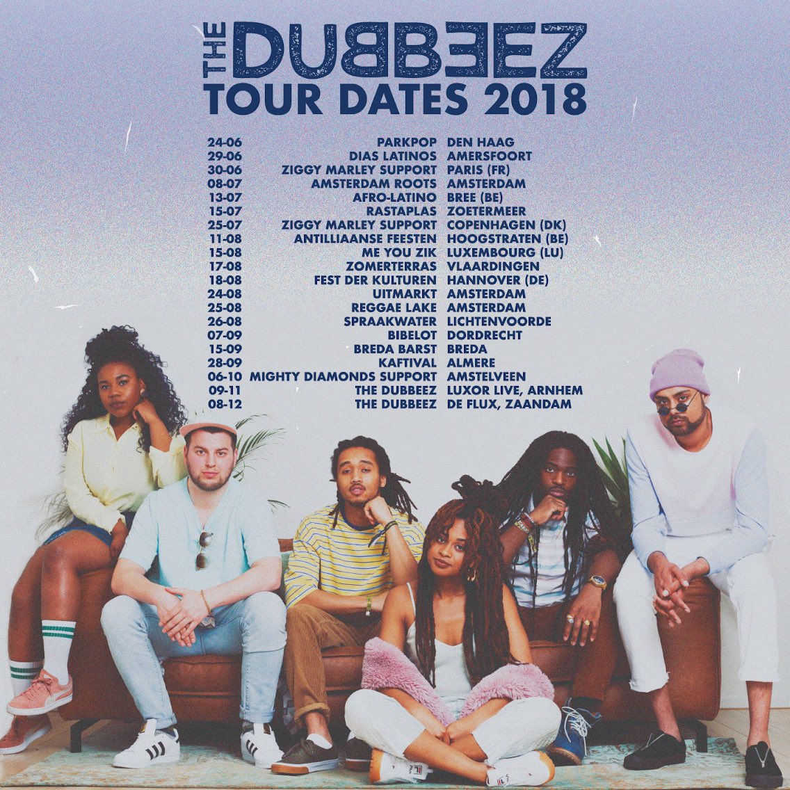 Today we’re departing for the 2nd show opening for <a href="/ziggymarley/">Ziggy Marley</a> 🔥 Copenhagen are you ready for tomorrow?! ❤️💛💚 #denmark #copenhagen #ziggymarley #thedubbeez