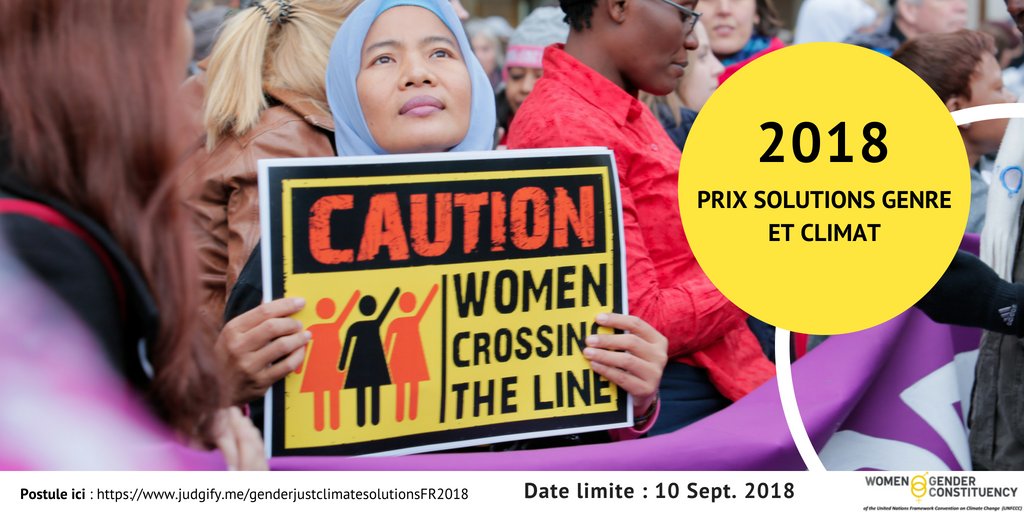 FondationRaja's tweet image. DATE LIMITE : 10 septembre 2018 est le dernier jour où vous pouvez candidater pour le Prix Solutions Genre et Climat. Vous pouvez gagner 2000 euros, participer à la #COP24 et à une formation technique de @UNFCCC_CTCN ! Postulez ici : bit.ly/2zclTah  #OurSolutions