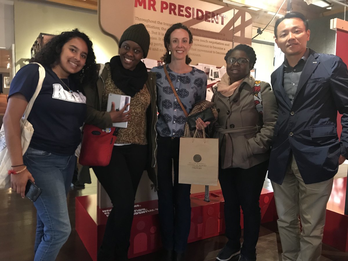 saracompion's tweet photo. #KeanUniversity team at the Mandela Center for Memory #KeanGlobal #FindJustice #MandelaDay #Go2Kean #KeanAbroad https://t.co/qbN3NN1TII
