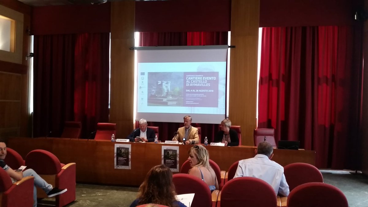 CultureVdA's tweet photo. CASTELLO DI AYMAVILLES CANTIERE EVENTO
DAL 4 AL 26 AGOSTO TUTTI I GIORNI DALLE 14 ALLE 19 @ustampavda @RDomaine https://t.co/VUcl0MqSYu