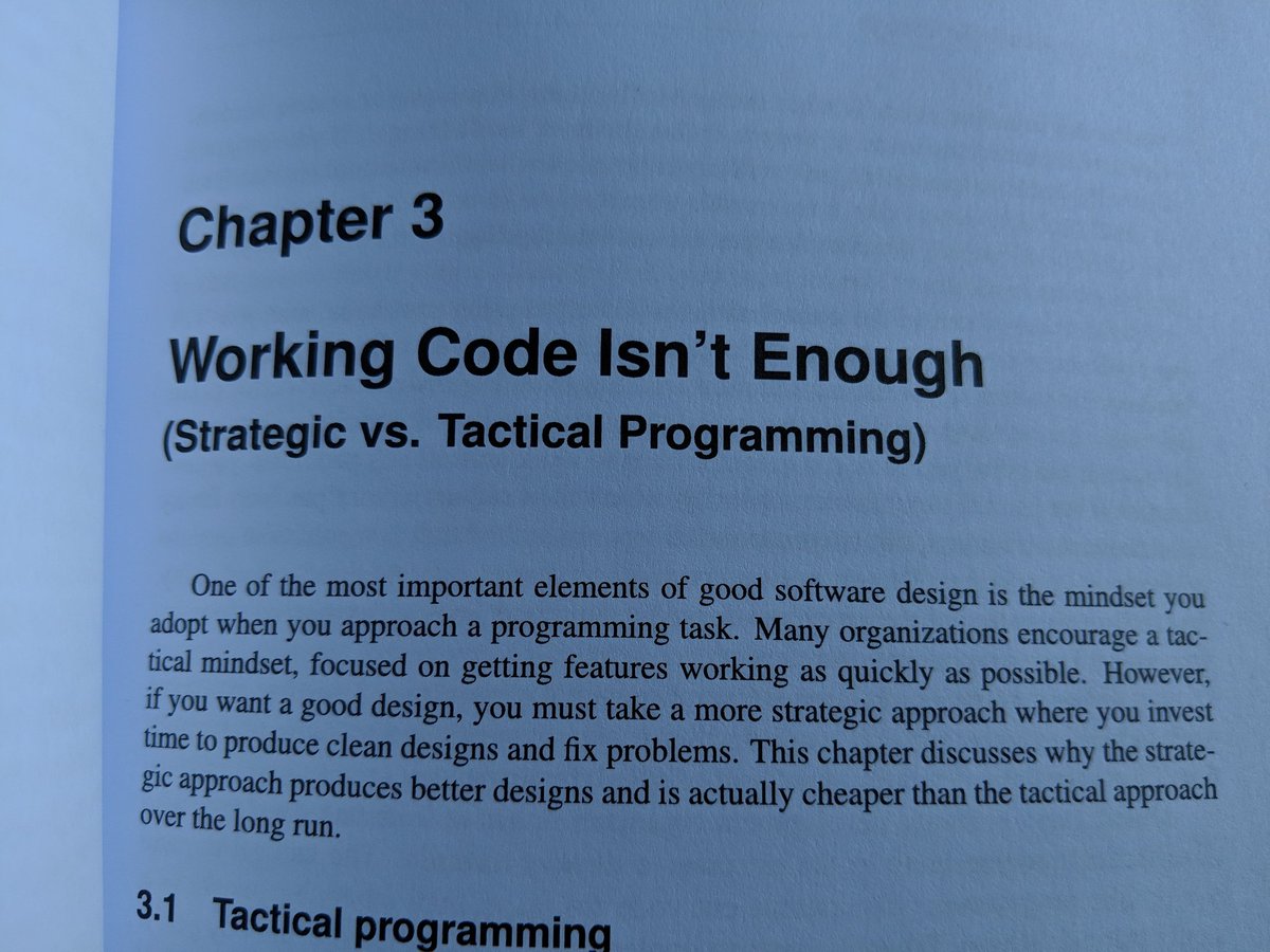 antirez's tweet image. You should read @JohnOusterhout latest book ASAP. Even because like most of the best books it is a short book, where every sentence counts. This book is radicalizing me in certain approaches I've.