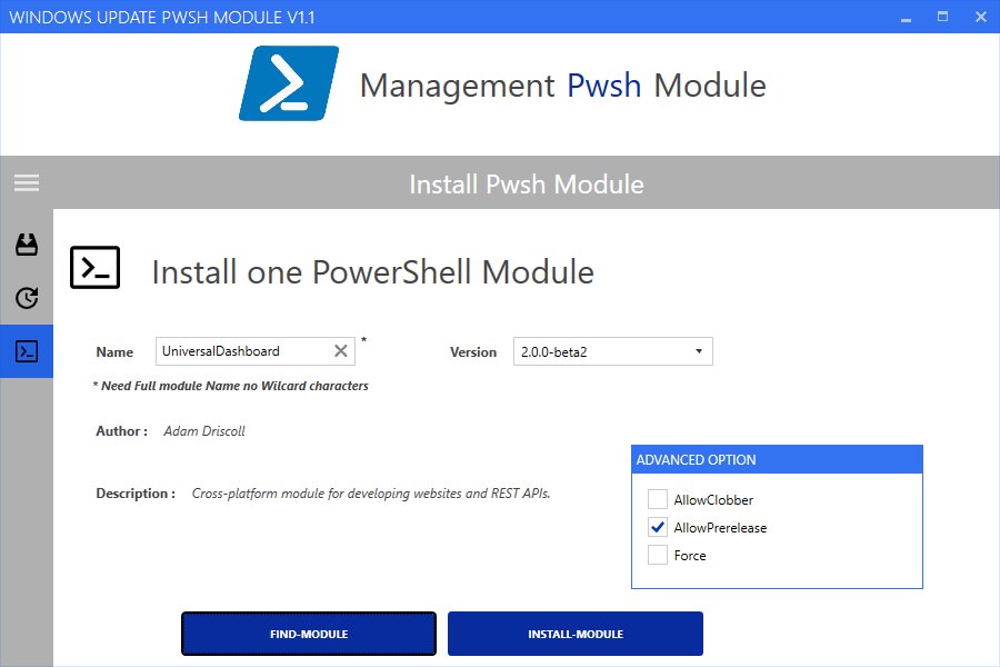 JM2K69's tweet photo. @JM2K69 #Manage PowerShell Module Update https://t.co/jFECXhegUS … @trevor_smsagent with #Runspace ping @adamdriscoll #WPF #Mahapps #XAML @syst_and_deploy https://t.co/jL5LgFmUI2