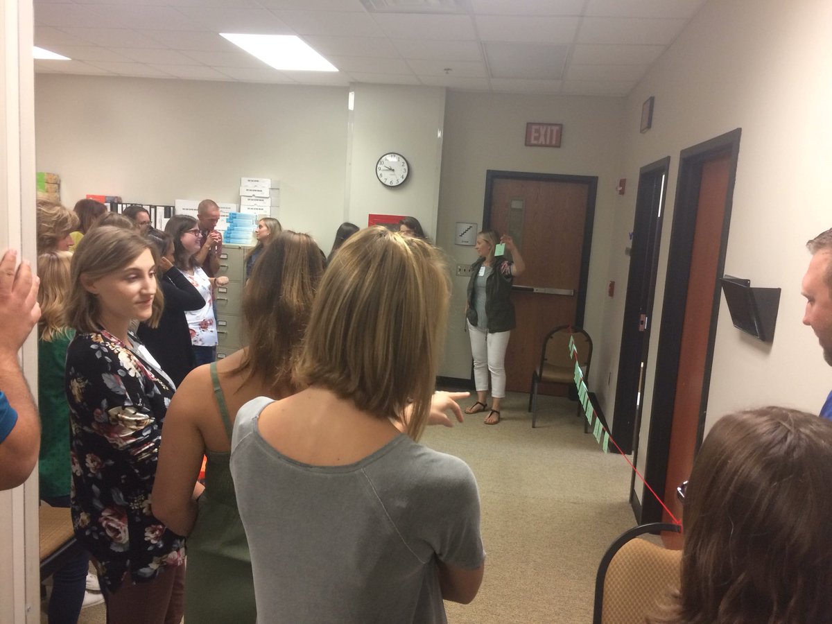 MrsKuepper's tweet photo. “Turn and talk to your partner about where you think this card should go on our number line.” Learning as our students would! Another incredible day of learning with teachers about Bridges in Mathematics. #studentmathematicians #mathlearningcenter #AvonExperience https://t.co/VscJ9Lyd5V