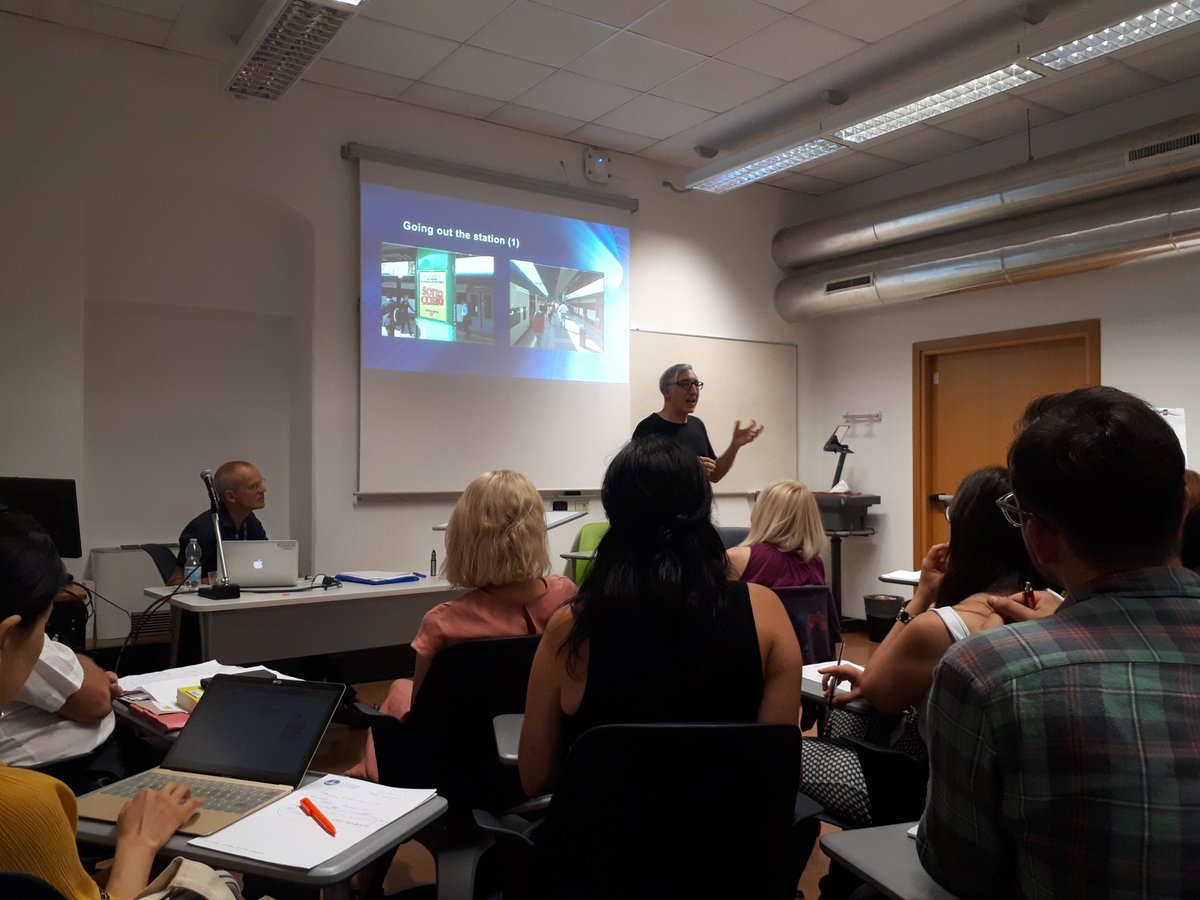 Roundtable on Geomedia and Space with Simone Tosoni and Magnus Anderssoon. Exploring the concept of "captive audience" in public spaces.
 #ECREA #SuSo #Unicatt