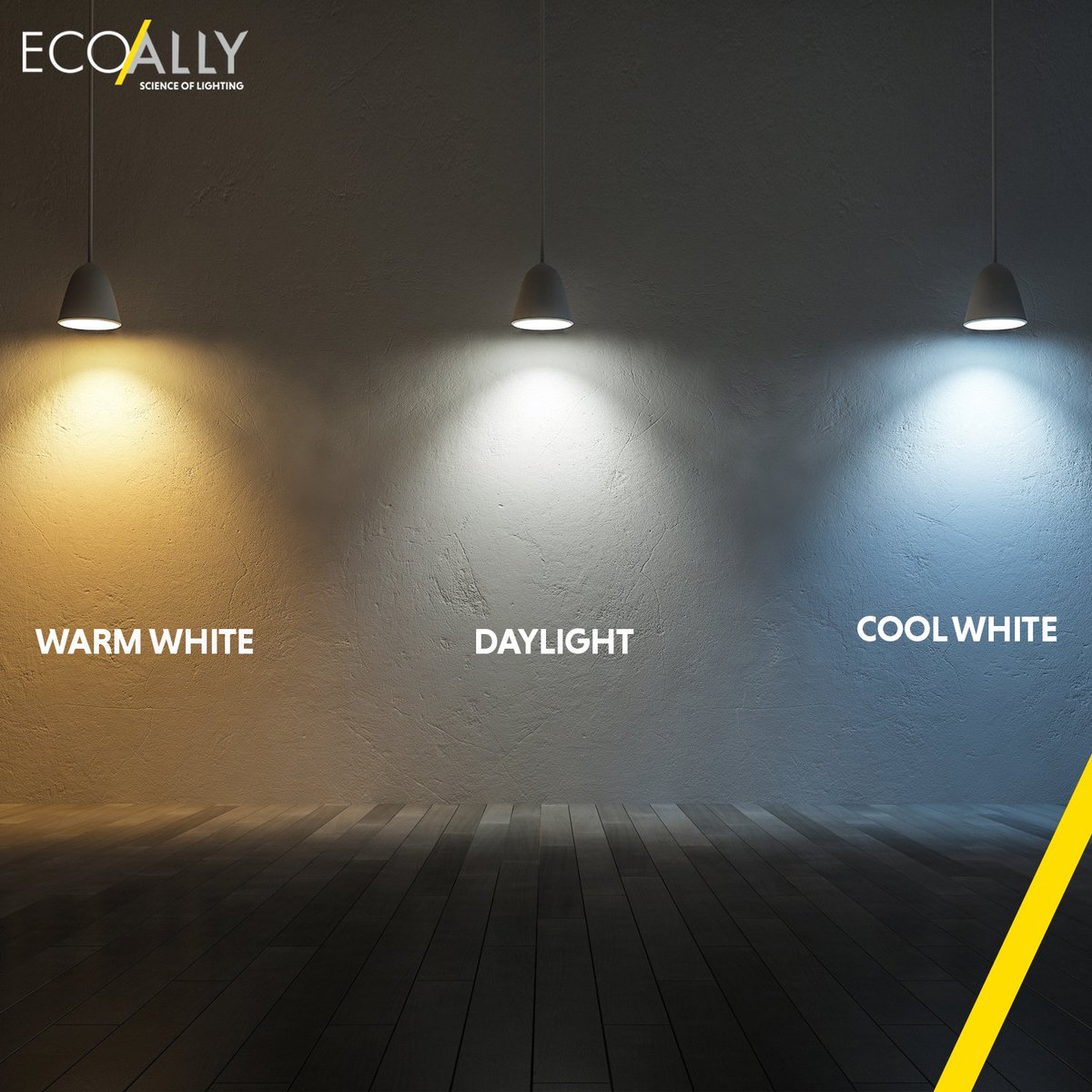 Warm white gives out soft tones which would be perfect for the bedroom to give out a relaxing atmosphere, while cool white is much better to use above kitchen counters where you need a bright light for cooking. #ledlights #kelvinchart #tuesdaythoughts
