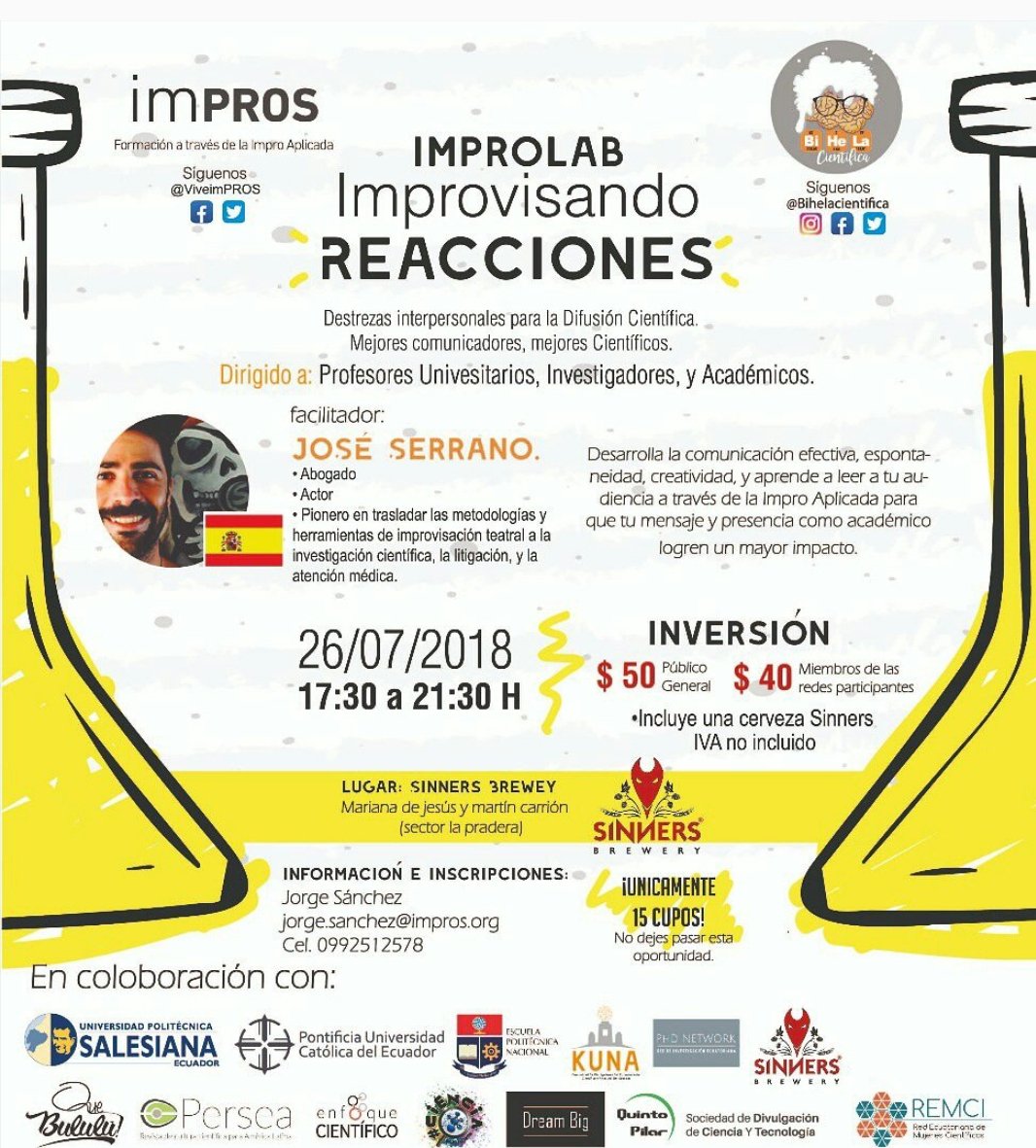 Bihelacientific's tweet photo. Para todos los científicos y docentes de las @ReduEcuador @upsalesiana @EPNEcuador @USFQ_Ecuador @uasbecuador @cienciapuce @UISEK @UDLAQuito https://t.co/rveAEt0y2L