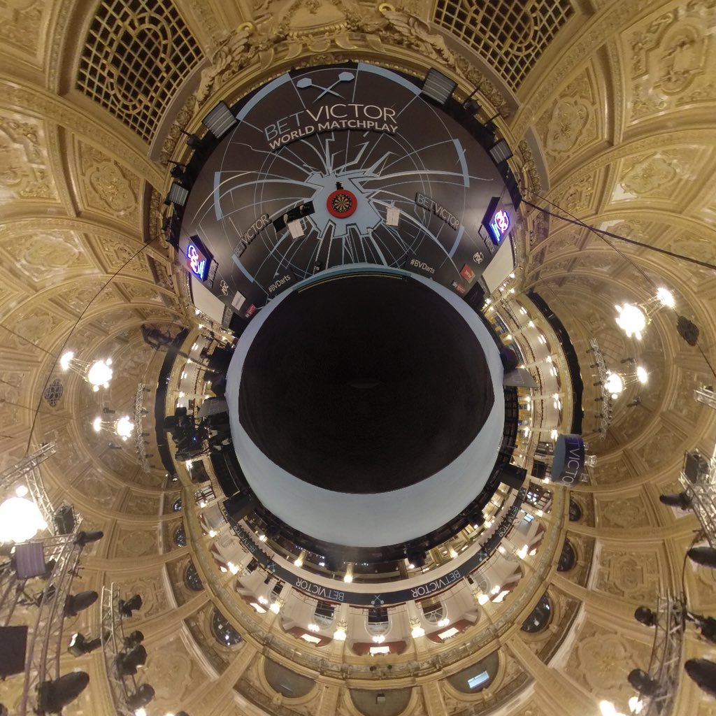 Nice @insta360 shot of the Winter Gardens in Blackpool !! They call this Tiny Planet #matchplay2018