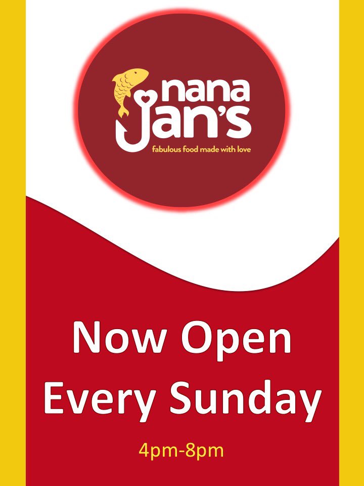 Well, you asked for it! 🙌

From this Sunday onwards, we’ll be open from 4pm-8pm! 😍😋

What better way to wind down ready for Monday after a busy weekend than settling down to your favourite tea. Plus, we’ll be out and about delivering too! 🚗🤩

Truly #madewithlove 🐟❤️