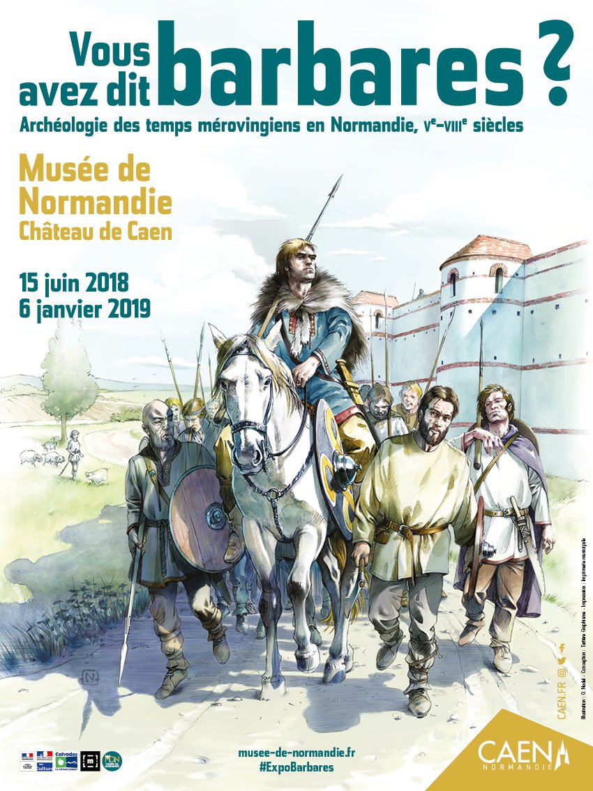 MuseeNormandie's tweet photo. Pensez-y ! L'#ExpoBarbares est ouverte tous les jours pendant l'été : https://t.co/VkglaR8eCv #Merovingiens #Archéologie #Caen #Normandie #exposition https://t.co/Gk37wngii8