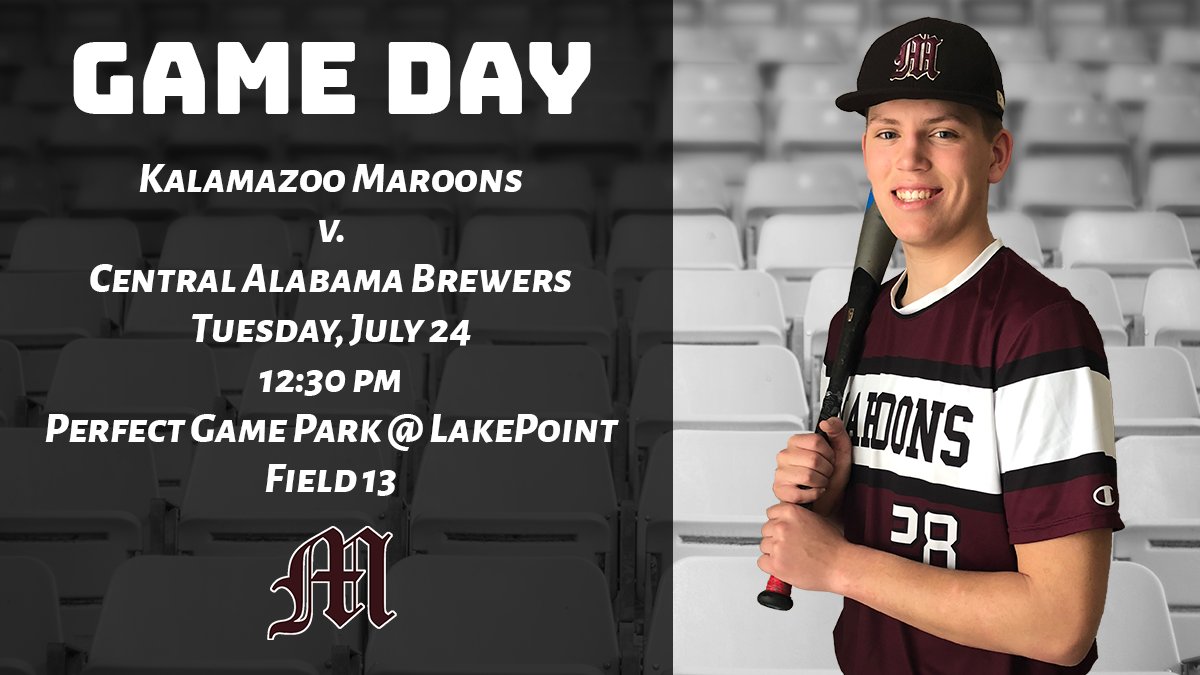 KMaroons16's tweet photo. We're playing baseball! Game 3 on the week is set to start at 12:30 PM. Location is LakePoint Field 13! https://t.co/SL3xFU0kOK