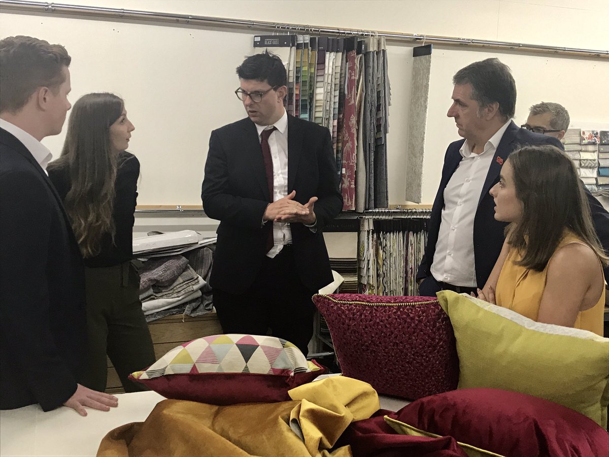 NP_Partnership's tweet photo. Today we visited @EnaShawContract factory in St. Helens with @MetroMayorSteve to launch our Skills for the North Campaign. The company is committed to training its workforce, has 3 degree-level apprentices, and has been developing Industrial Sewing apprenticeships #SkillsNorth https://t.co/KwmEPU2eKU