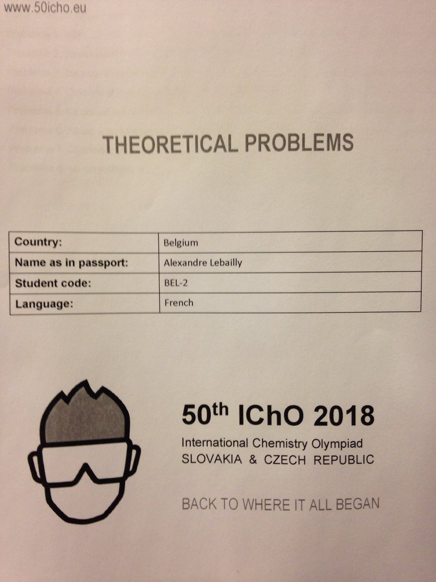 Translation of the theoretical problems is done for #teamBEL 🇧🇪 We arrived last ✈️ but finished first 🥇. Thanks to #teamLUX and #teamFRA
#IChO2018
